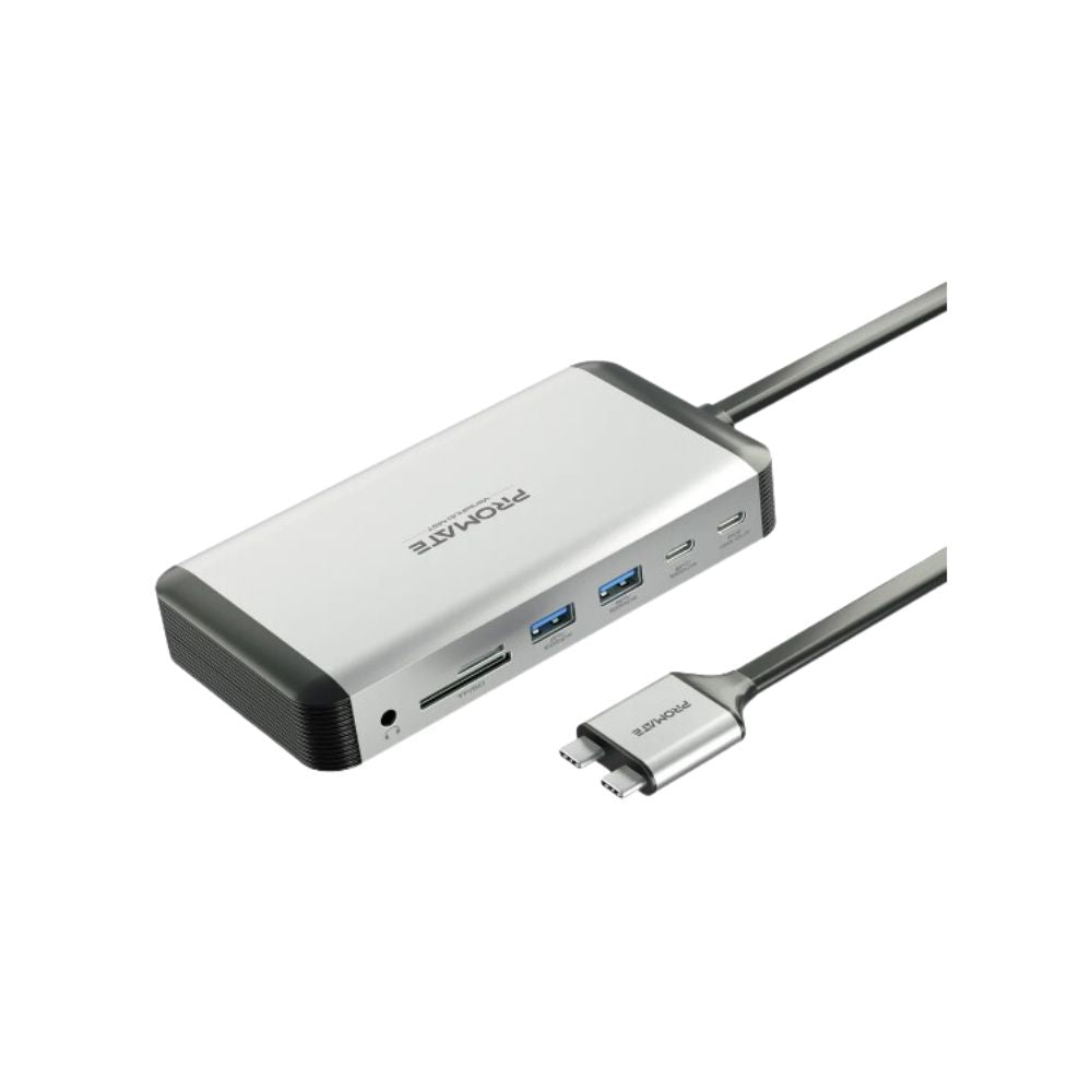 Promate VersaHub-MST 13-in-1 Docking station with 150W Power Adapter Promate VersaHub-MST 13-in-1 Docking station with 150W Power Adapter